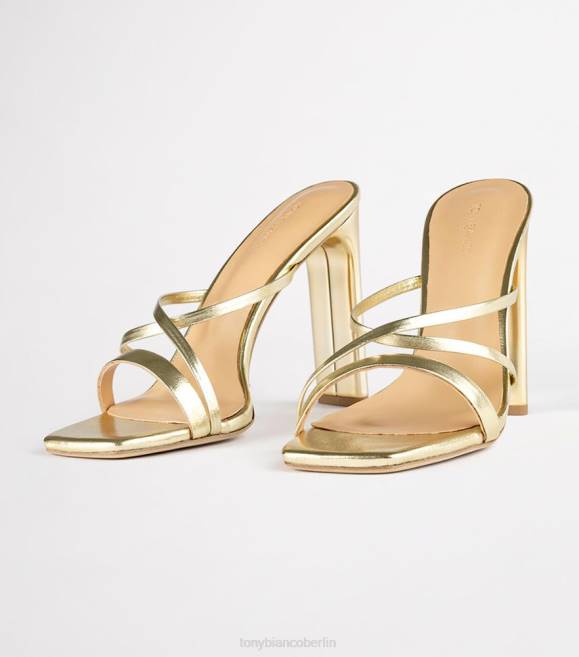 Brautschuhe| de Tony Bianco Frauen Fior-Absätze Gold-Nappa-Metallic 4624351
